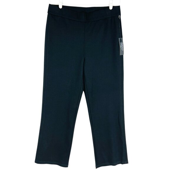 Jones & Co Women Pull-on Straight Stretch Black Pants Size 1X Elastic Waist NWT - Picture 1 of 10
